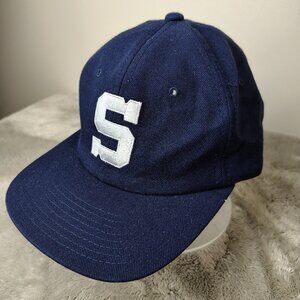 Vintage PENN STATE NITTANY LIONS Hat Snapback Blue BIG10 NCAA LEE Sport